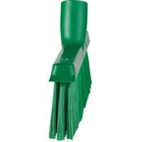Dustpan Broom with Angled Thread, Medium Bristles, 10", Polyester, Green Distribution Élite MP