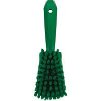 Brosse &agrave; r&eacute;curer avec manche court, Soies Doux, Longueur de 10-1/2", Vert Distribution Élite MP