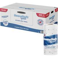 Snow Soft Signature Kitchen Towel Roll, 2 Ply, 420 Sheets/Roll, 4.5" W, 11" L Distribution Élite MP