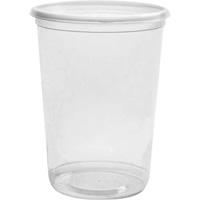 Magik 32 oz. Clear Deli Container without Lid, Plastic, Round Distribution Élite MP