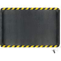 Tapis conductible Hog Heaven, 4' la x 6' lo, 5/8" &eacute;paisseur, Noir/Jaune, Nitrile Distribution Élite MP