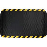 Tapis Hog Heaven, Losange, 3' x 5' x 5/8", Noir/Jaune, Nitrile Distribution Élite MP