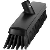 Push Broom Head, Fine/Stiff Bristles, 16-1/2", Polyester/Polypropylene, Black Distribution Élite MP