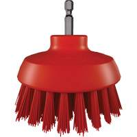 Brosse ronde HyDrive pour perceuse, Soies Tr&egrave;s ferme, Longueur de 3-1/10", Rouge Distribution Élite MP