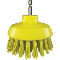 Brosse ronde HyDrive pour perceuse, Soies Tr&egrave;s ferme, Longueur de 3-1/10", Jaune Distribution Élite MP