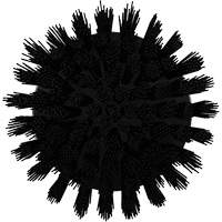 Brosse ronde HyDrive pour perceuse, Soies Tr&egrave;s ferme, Longueur de 3-1/10", Noir Distribution Élite MP