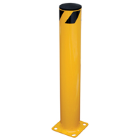 Safety Bollard, Steel, 36" H x 5.5" W, Yellow Distribution Élite MP
