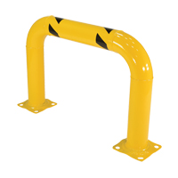 Garde-corps &agrave; profil &eacute;lev&eacute; pour machines, 3' la x 2' h, Jaune Distribution Élite MP