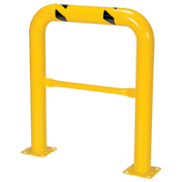 Garde-corps &agrave; profil &eacute;lev&eacute; pour machines, 3' la x 3,5' h, Jaune Distribution Élite MP