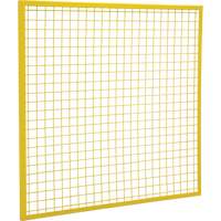 Wire Mesh Partition Components - Panels, 4' H x 4' W, Yellow Distribution Élite MP