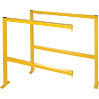 Perimeter Guards - Tubular Style, 48" W x 49-1/2" H, Yellow Distribution Élite MP