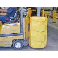 Column Protectors, 6-1/4" x 6-1/4" Inside Opening, 23-1/2" L x 23-1/2" W x 39-1/2" H, Yellow Distribution Élite MP