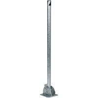 Butoirs repliables, Acier, 42" h x 1-3/4" la, Argent Distribution Élite MP
