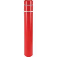 Polyethylene Bollard Covers, 4-1/2" Dia. x 52" L, Red Distribution Élite MP