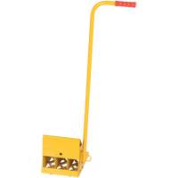 Ergo Handle Wheel Chock, Steel, Yellow, 8" W x 10-3/4" D x 9-1/8" H Distribution Élite MP