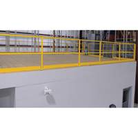 Barri&egrave;re de s&eacute;curit&eacute; pour mezzanine, 68-1/2" lo x 42" ha, 80-1/16" &eacute;lev&eacute;e, Jaune Distribution Élite MP