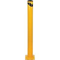 Butoir, Acier, 48" h x 4-1/2" la, Jaune Distribution Élite MP
