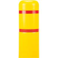Capuchon en poly&eacute;thyl&egrave;ne pour borne de protection, 4-1/2" dia. x 52" l, Rouge/Jaune Distribution Élite MP