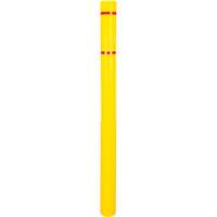 Polyethylene Bollard Cover, 4-1/2" Dia. x 64" L, Red/Yellow Distribution Élite MP