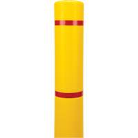Polyethylene Bollard Cover, 4-1/2" Dia. x 64" L, Red/Yellow Distribution Élite MP