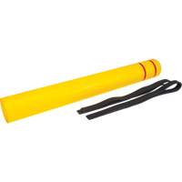 Capuchon en poly&eacute;thyl&egrave;ne pour borne de protection, 6-5/8" dia. x 60" l, Rouge/Jaune Distribution Élite MP