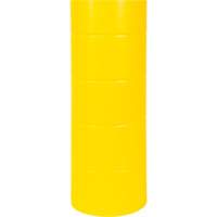 Capuchon en poly&eacute;thyl&egrave;ne pour borne de protection, 6-5/8" dia. x 60" l, Rouge/Jaune Distribution Élite MP