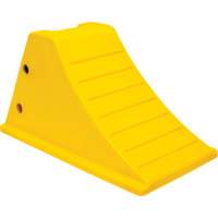 Wheel Chocks with Aluminum Tread, Polyurethane, Safety Yellow, 11-1/4" W x 21" D x 12-1/4" H Distribution Élite MP