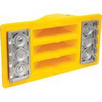 Wheel Chocks with Aluminum Tread, Polyurethane, Safety Yellow, 11-1/4" W x 21" D x 12-1/4" H Distribution Élite MP