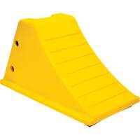 Wheel Chocks with Rubber Tread, Polyurethane, Yellow, 11-1/4" W x 21" D x 12-1/4" H Distribution Élite MP