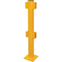 In-Line Post for Light-Duty Guard Rails, Steel, 42" H, Safety Yellow Distribution Élite MP
