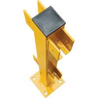 In-Line Post for Light-Duty Guard Rails, Steel, 42" H, Safety Yellow Distribution Élite MP