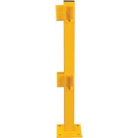 Corner Post for Light-Duty Guard Rails, Steel, 42" H, Safety Yellow Distribution Élite MP