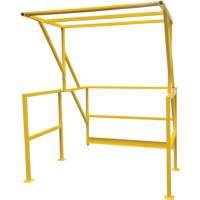 Barri&egrave;re de s&eacute;curit&eacute; pour mezzanine, 70" lo x 77" ha, 78" &eacute;lev&eacute;e, Jaune Distribution Élite MP