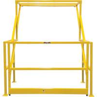 Barri&egrave;re de s&eacute;curit&eacute; pour mezzanine, 70" lo x 77" ha, 78" &eacute;lev&eacute;e, Jaune Distribution Élite MP