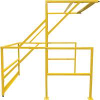Barri&egrave;re de s&eacute;curit&eacute; pour mezzanine, 70" lo x 77" ha, 78" &eacute;lev&eacute;e, Jaune Distribution Élite MP