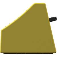 Cale de roue ultra-robuste pour l'exploitation mini&egrave;re Checkers Safety sans support, PEHD, Jaune, 14-1/2" la x 17-1/2" p x 16" h Distribution Élite MP