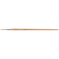 Pure White Bristle Round Marking Paint Brush, 3/16" Brush Width, White China, Wood Handle Distribution Élite MP