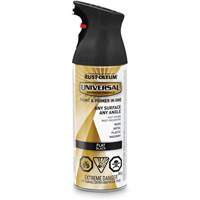 Universal&reg; Enamel Paint & Primer In One, Black, Very Flat, Aerosol Can Distribution Élite MP