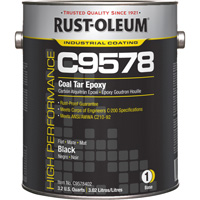 Composant de base pour rev&ecirc;tement &eacute;poxydique &agrave; base de goudron de houille et &agrave; haute teneur en solides du syst&egrave;me C9578, Noir, Gallon Distribution Élite MP