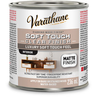 Rev&ecirc;tement &agrave; fini diamant pour bois Varathane, 236 ml, Transparent, Mat Distribution Élite MP