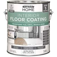 Home Interior Floor Coating System Base Coat, 3.61 L, Water-Based, Very Flat, Tint Base/White Distribution Élite MP