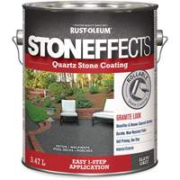 Rev&ecirc;tement &agrave; base de pierre de quartz Stoneffects, 3,78 L, &agrave; l'eau, Textur&eacute;, Gris Distribution Élite MP