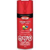 COLORmaxx Paint + Primer, Banner Red, Gloss, 12 oz., Aerosol Can Distribution Élite MP