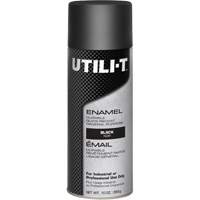 Peinture-&eacute;mail en a&eacute;rosol polyvalent UTILI-T, Noir, Brillant, 10 oz/283 g, Canette a&eacute;rosol Distribution Élite MP