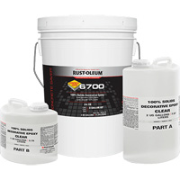 &eacute;poxy d&eacute;coratif 100 % de solides 6700, 3 gal., &eacute;poxy, Tr&egrave;s brillant, Transparent Distribution Élite MP