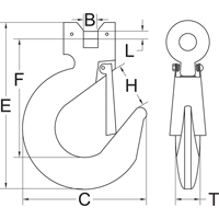 Crochet &agrave; manille avec clapet - calibre 70 Distribution Élite MP