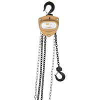 Heavy-Duty Gold Series Chain Hoist, 10' Lift, 2000 lbs. (1 tons) Capacity, Alloy Steel Chain Distribution Élite MP