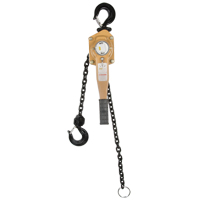 Heavy Duty Gold Series Lever Chain Hoist, 5' Lift, 6000 lbs. (3 tons) Capacity, Alloy Steel Chain Distribution Élite MP