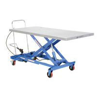 Pneumatic Hydraulic Scissor Lift Table, Steel, 63" L x 31-1/2" W, 1000 lbs. Cap. Distribution Élite MP