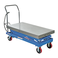 Pneumatic Hydraulic Scissor Lift Table, Steel, 47-1/4" L x 24" W, 1500 lbs. Cap. Distribution Élite MP